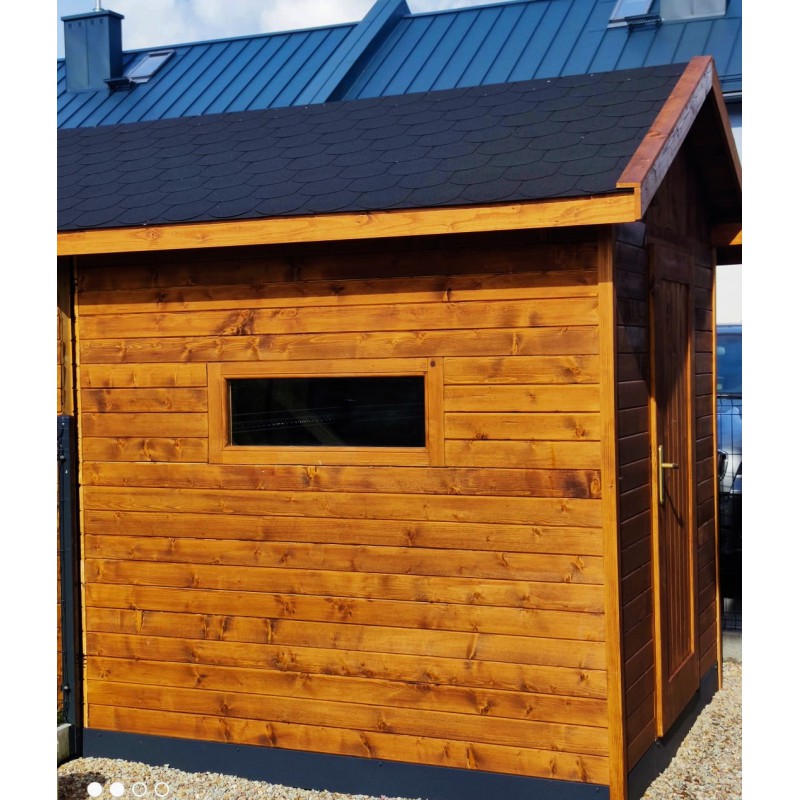 Drewniany Domek Ogrodowy 250 Cm X 200 Cm DOMO24 Domy Drewniane 